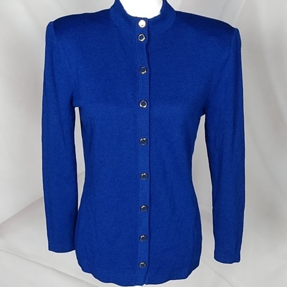 St. John Sweaters - St. John Marie Gray Santana knit cardigan size 10